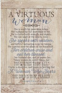 Plaque-New Horizons: A Virtuous Woman, 8715