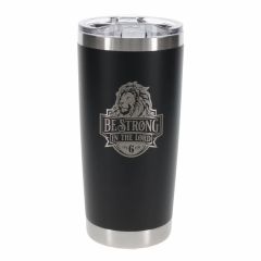 Mug: Stainless Steel-Be Strong in the Lord Black SMUG287