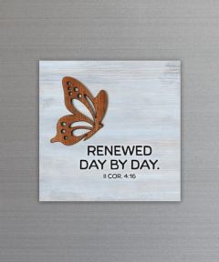 Plaque Magnet Crafted-Renewed Day by Day 6676