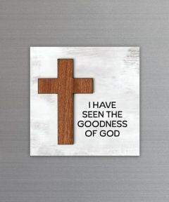 Plaque Magnet Crafted-Cross Goodness of God 6677