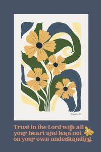 Plaque Modern Grace-Trust In The Lord 8989