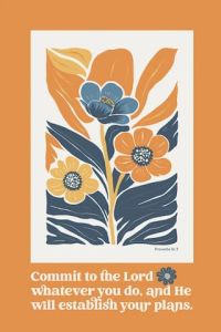 Plaque Modern Grace-Commit To The Lord 8999