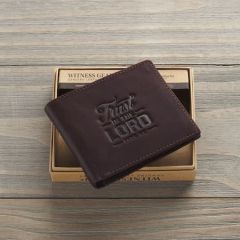 Wallet (Genuine Leather): Dark Brown WT220
