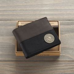 Wallet (Genuine Leather): Strong Courageous Black Brown WT219
