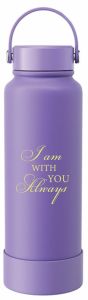 Tumbler Bottle-I Am With You Always Purple