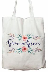 Tote Bag Canvas-Grow in Grace