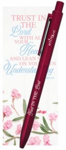 Gel Pens Bkmk Set-Trust in the Lord Maroon