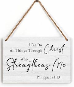 Plaque Wooden 11-I Can Do All Things