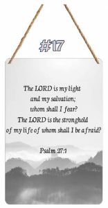 Plaque Wooden 17-The Lord Is My Light