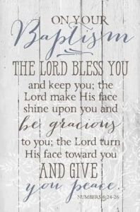 Plaque (Horizons)-On Your Baptism, 8735