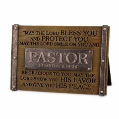 Plaque-Woodgrain: Pastor 40209