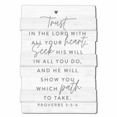 Plaque Desk-Stacked Wood Trust in the Lord MEDIUM 45041