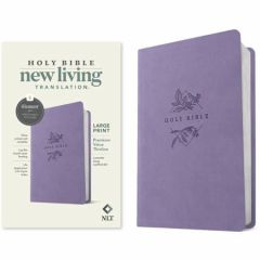 NLT Premium Large Print Value Thinline LeatherLike-Lavender