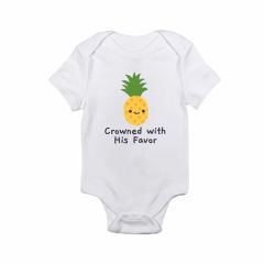 Baby Onesie 6-12Mths: Crowned with His Favor