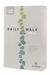 NLT Daily Walk Bible Large Print-Softcover Filament Enabled