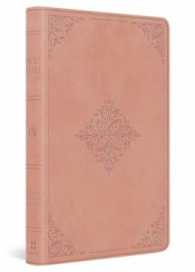 ESV Large Print Value Thinline TruTone-Blush Rose Fleur-de-lis Design