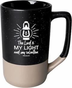 Mug: Pebble TwoToned-Lord Is My Light Black 4599