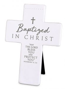 Cross-Resin, Baptized In Christ, Numbers 6:24  11267