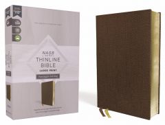 NASB 95 Thinline Bible Large Print Passaggio LeatherSoft-Brown