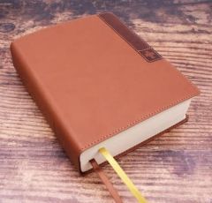 NIV Journal the Word Large Print LeatherSoft - Brown