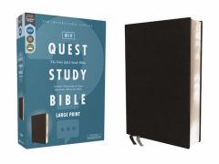 NIV Quest Study Bible Large Print-Bonded Black