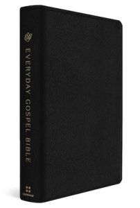 ESV Everyday Gospel Bible Genuine Leather Black
