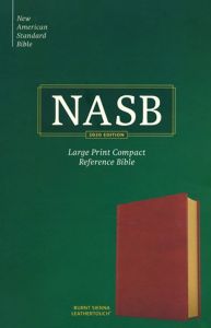 NASB 20 Large Print Compact Reference LeatherTouch-Burnt Sienna