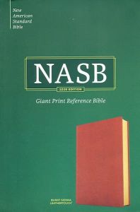 NASB 20 Giant Print Reference LeatherTouch-Burnt Sienna