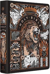 ESV Journaling Study Bible-Cloth Over Board Lion & Lamb