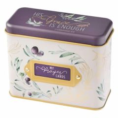 Prayer Cards In Tin-His Grace is Enough TIN030, 2 Corinthians 12:9 