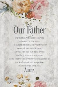Plaque Inspirational-Our Father 9453