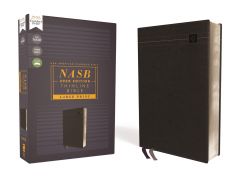 NASB 20 Thinline Large Print Leathersoft-Black