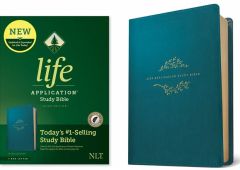 NLT LASB LeatherLike-Teal Blue, Indexed 3rd Edition