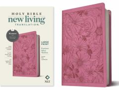 NLT Premium Large Print Value Thinline LeatherLike-Garden Pink Filament Enabled