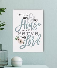 Wall Decor Canvas:As For Me And My House CVS0138