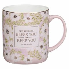 Bless and Keep You Blush Bloom MUG