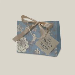 Gift Bag-Blue Floral Small (031509)