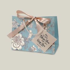 Gift Bag-Blue Floral Medium (031510)