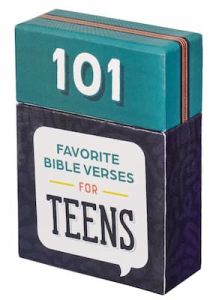 Box Of Blessings-101 Favorite Bible Verses for Teens Teal Blue BX154