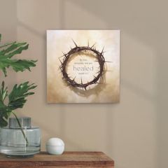 Wall Decor Canvas-By His Wounds We Are Healed CVS0465