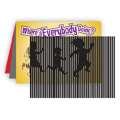 Where's Everybody Going Animated Tract, Large, Combo 524