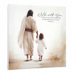 Wall Decor Canvas-Walk With Him CVS2004