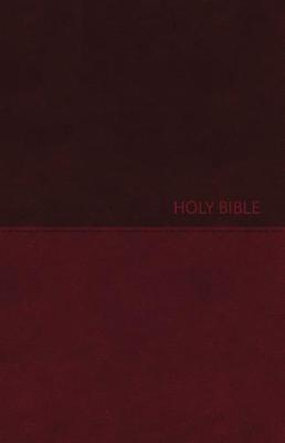 NKJV Thinline Compact LeatherSoft-Burgundy/Red