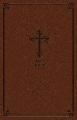 KJV Value Thinline Compact Leather Soft-Brown, Comfort Print