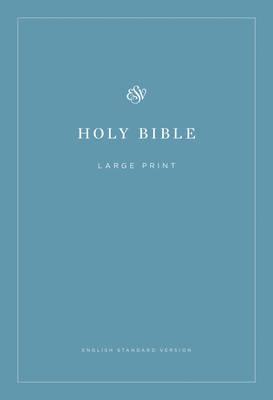 ESV Economy Bible Large Print-Soft Cover, Blue