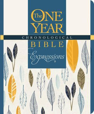 NLT One Year Chronological Bible Expressions-Hardcover Blue Deluxe