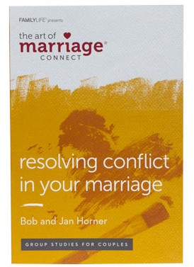 The Art Of Marriage Connect: Resolving Conflict In Your Marriage by Bob and jan Horner in white and yellow cover book