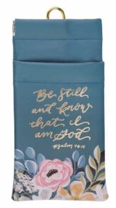 Eyeglass Case FauxLeather-Be Still and Know