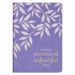 Journal: FauxLeather-Faithful Promise Lavender Garden JL991