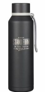Water Bottle: Stainless Steel-Stand Firm Black FLS093